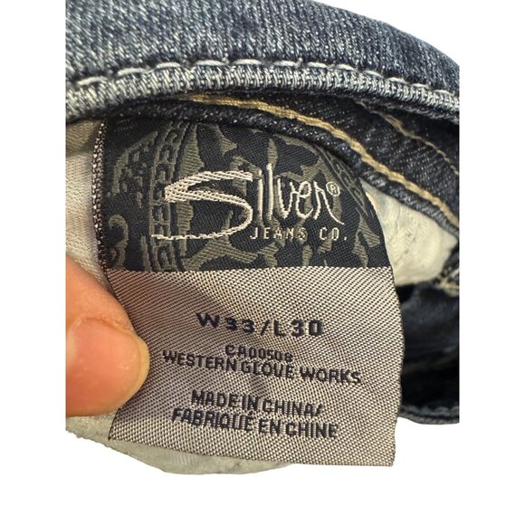 Silver Jeans Co. Suki Womens Jeans W33/L30 Bootcut Blue Denim - Picture 4 of 6